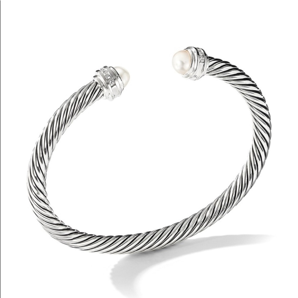 David Yurman bracelet with pearls and diamonds